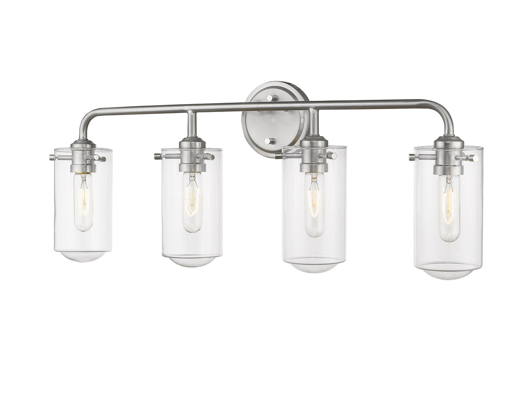 Z-Lite Delaney 471-4V-BN Bath Vanity Light 30 in. wide - Brushed Nickel