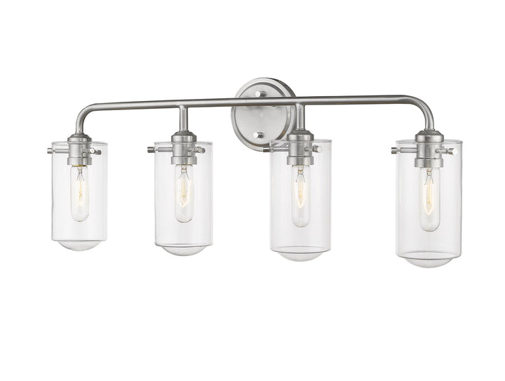 Z-Lite Delaney 471-4V-BN Bath Vanity Light 30 in. wide - Brushed Nickel
