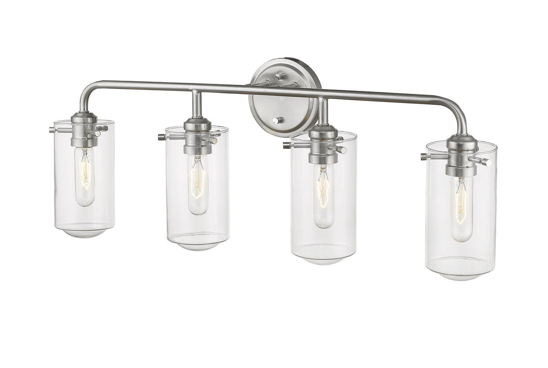 Z-Lite Delaney 471-4V-BN Bath Vanity Light 30 in. wide - Brushed Nickel