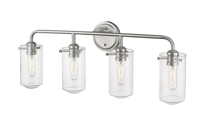 Z-Lite Delaney 471-4V-BN Bath Vanity Light 30 in. wide - Brushed Nickel