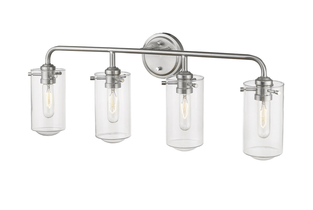 Z-Lite Delaney 471-4V-BN Bath Vanity Light 30 in. wide - Brushed Nickel