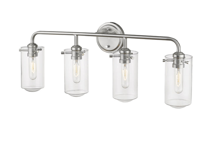 Z-Lite Delaney 471-4V-BN Bath Vanity Light 30 in. wide - Brushed Nickel
