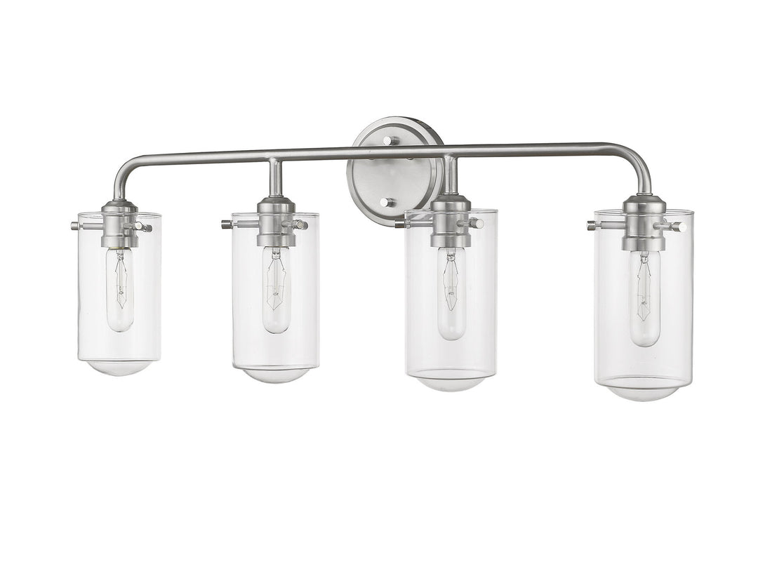 Z-Lite Delaney 471-4V-BN Bath Vanity Light 30 in. wide - Brushed Nickel