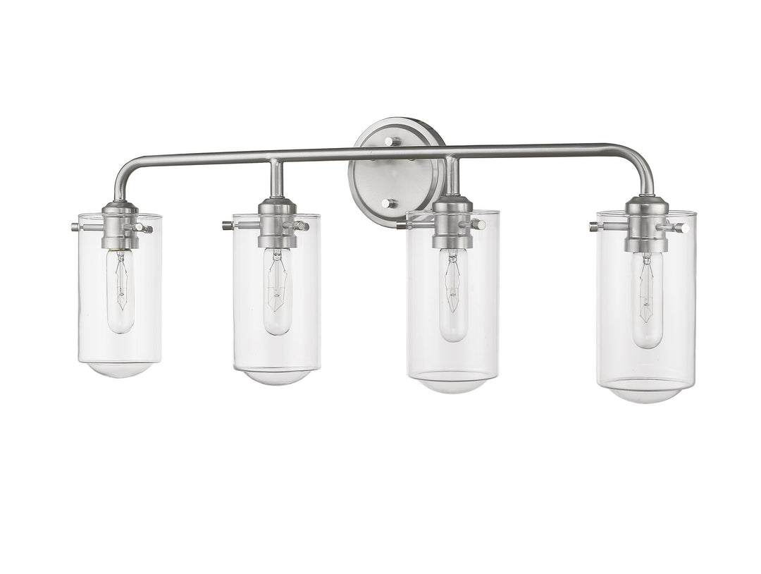 Z-Lite Delaney 471-4V-BN Bath Vanity Light 30 in. wide - Brushed Nickel