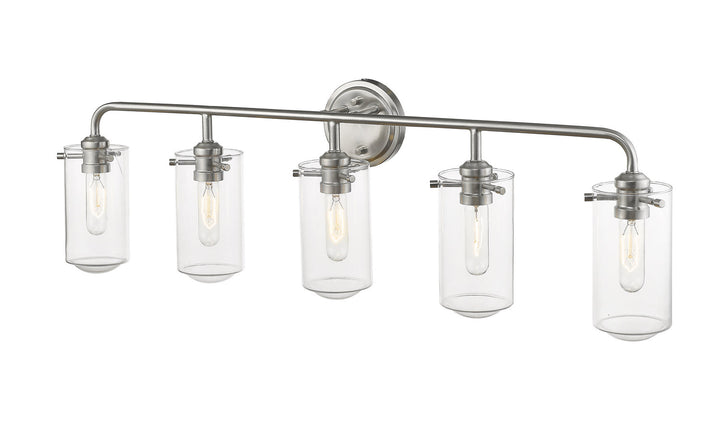 Z-Lite Delaney 471-5V-BN Bath Vanity Light 38 in. wide - Brushed Nickel
