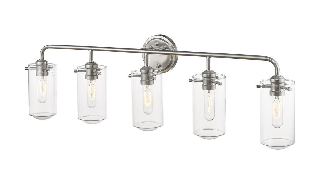 Z-Lite Delaney 471-5V-BN Bath Vanity Light 38 in. wide - Brushed Nickel