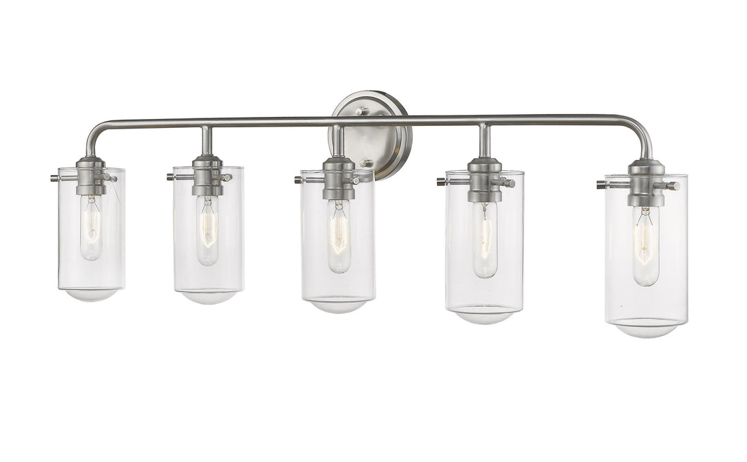 Z-Lite Delaney 471-5V-BN Bath Vanity Light 38 in. wide - Brushed Nickel