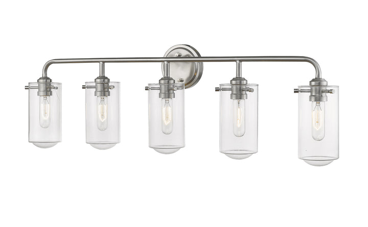 Z-Lite Delaney 471-5V-BN Bath Vanity Light 38 in. wide - Brushed Nickel