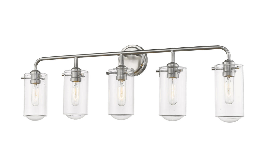 Z-Lite Delaney 471-5V-BN Bath Vanity Light 38 in. wide - Brushed Nickel