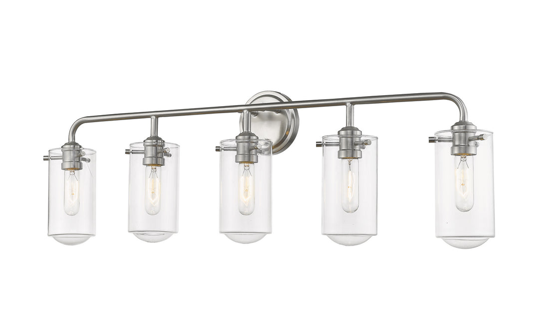 Z-Lite Delaney 471-5V-BN Bath Vanity Light 38 in. wide - Brushed Nickel