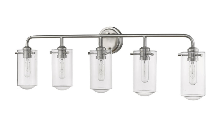 Z-Lite Delaney 471-5V-BN Bath Vanity Light 38 in. wide - Brushed Nickel