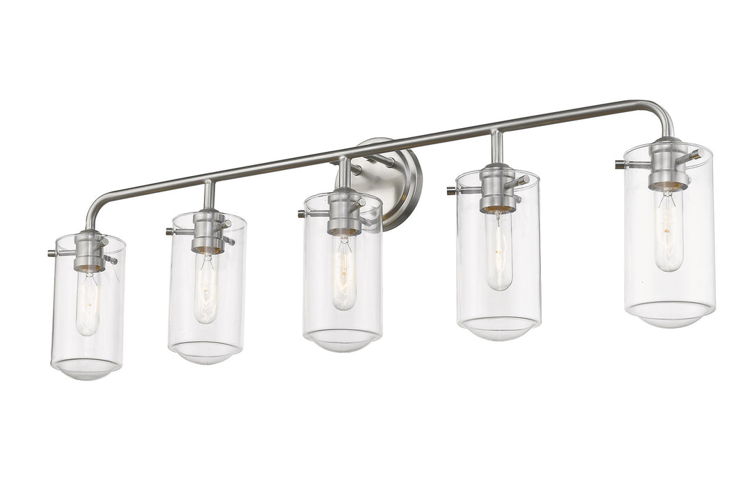 Z-Lite Delaney 471-5V-BN Bath Vanity Light 38 in. wide - Brushed Nickel