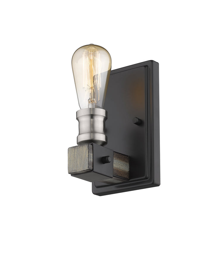 Z-Lite Kirkland 472-1S-ABB Wall Sconce Light - Ashen Barnboard