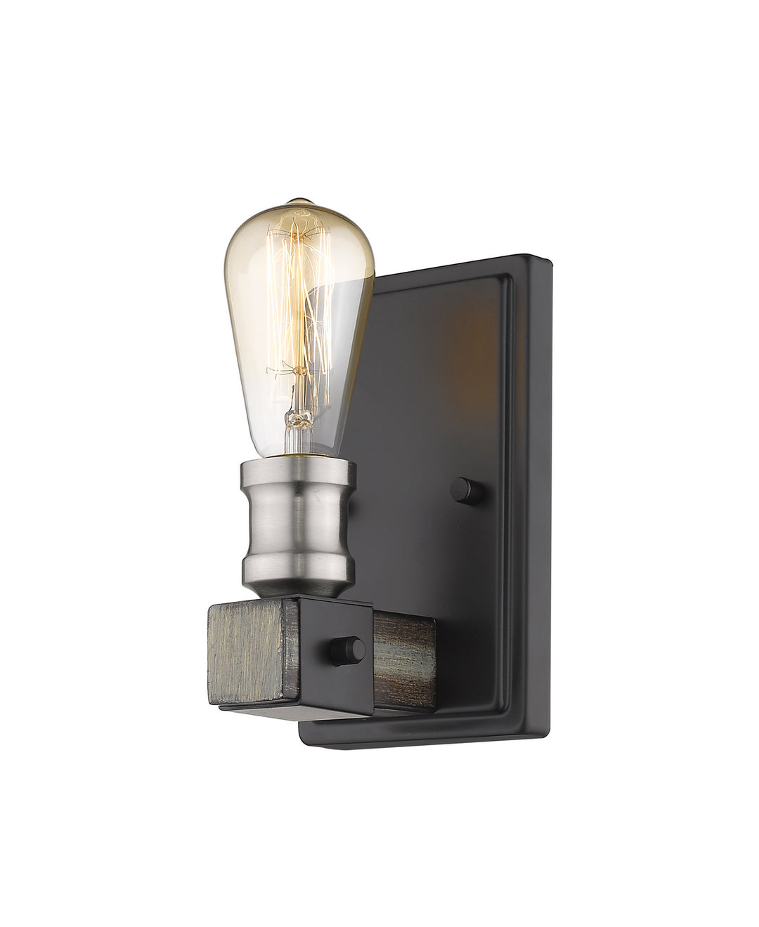 Z-Lite Kirkland 472-1S-ABB Wall Sconce Light - Ashen Barnboard