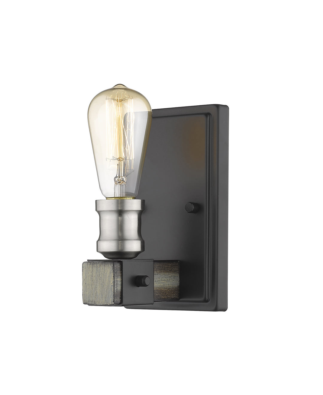 Z-Lite Kirkland 472-1S-ABB Wall Sconce Light - Ashen Barnboard