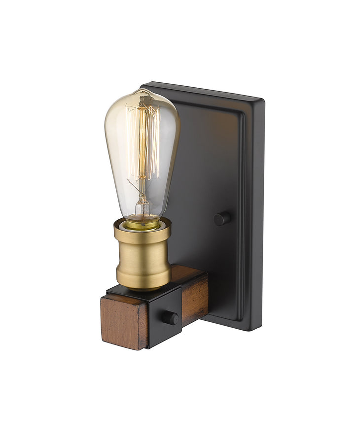 Z-Lite Kirkland 472-1S-RM Wall Sconce Light - Rustic Mahogany