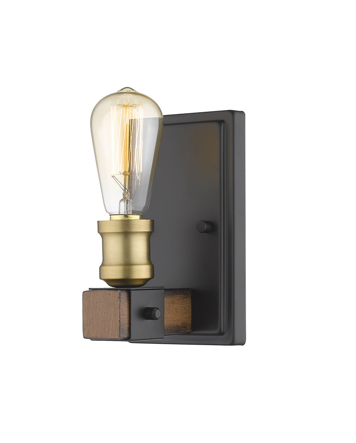 Z-Lite Kirkland 472-1S-RM Wall Sconce Light - Rustic Mahogany