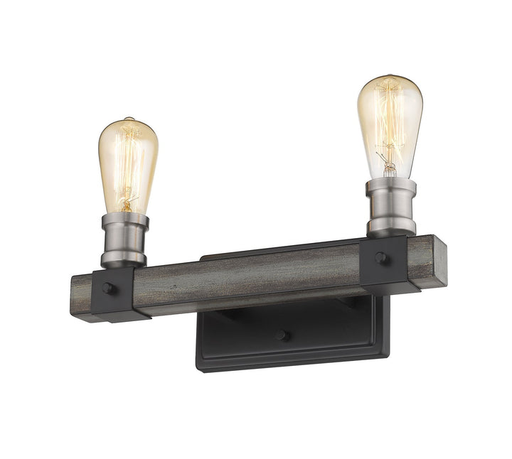 Z-Lite Kirkland 472-2V-ABB Bath Vanity Light 14 in. wide - Ashen Barnboard