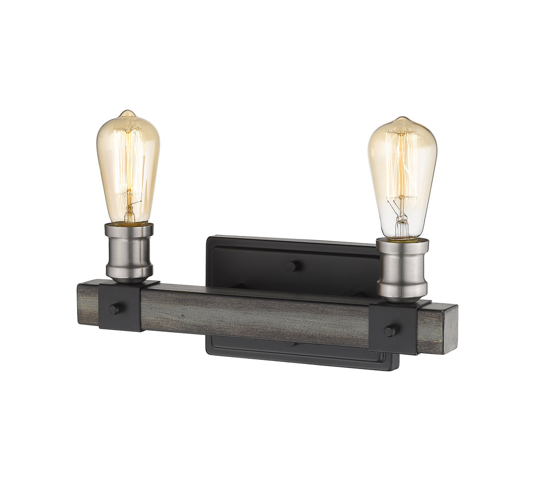 Z-Lite Kirkland 472-2V-ABB Bath Vanity Light 14 in. wide - Ashen Barnboard