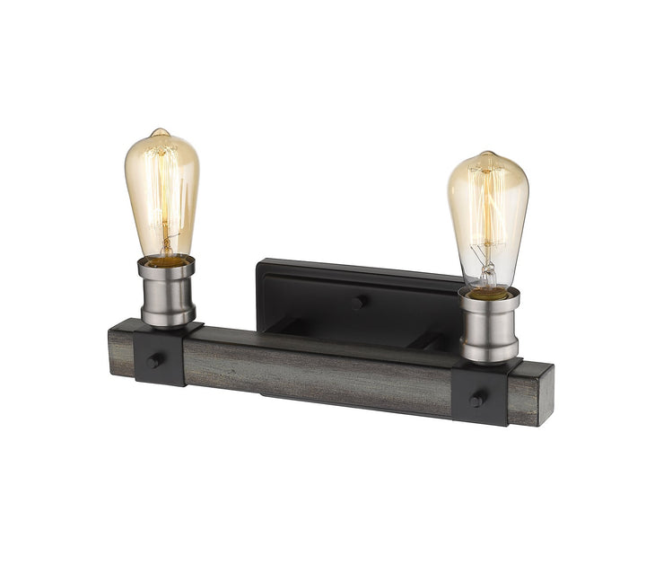 Z-Lite Kirkland 472-2V-ABB Bath Vanity Light 14 in. wide - Ashen Barnboard