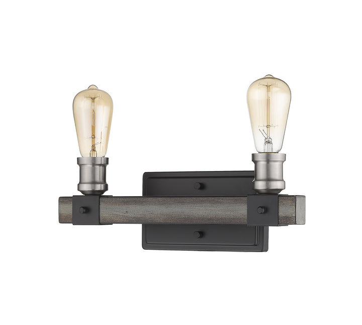 Z-Lite Kirkland 472-2V-ABB Bath Vanity Light 14 in. wide - Ashen Barnboard