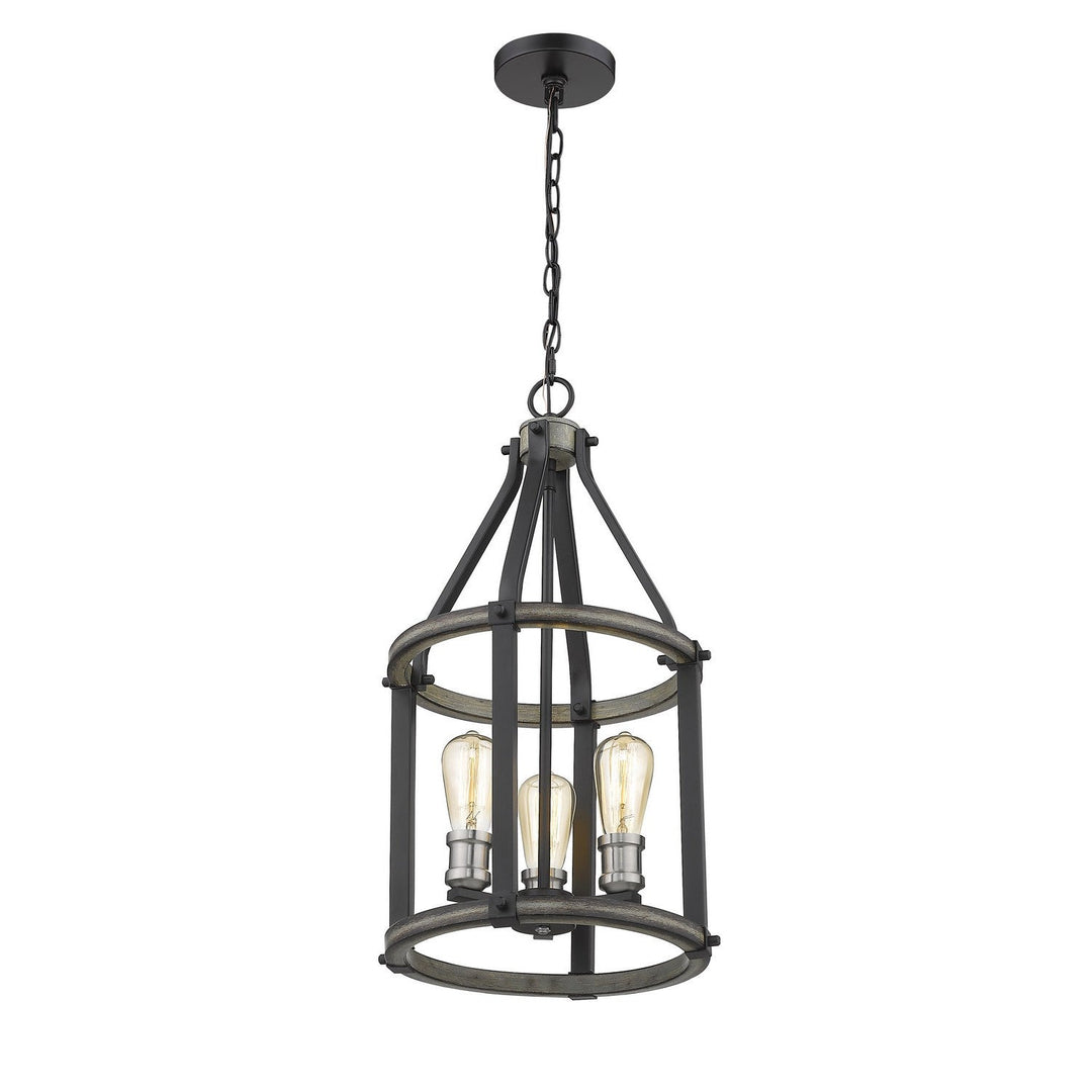 Z-Lite Kirkland 472-3P-ABB Chandelier Light - Ashen Barnboard