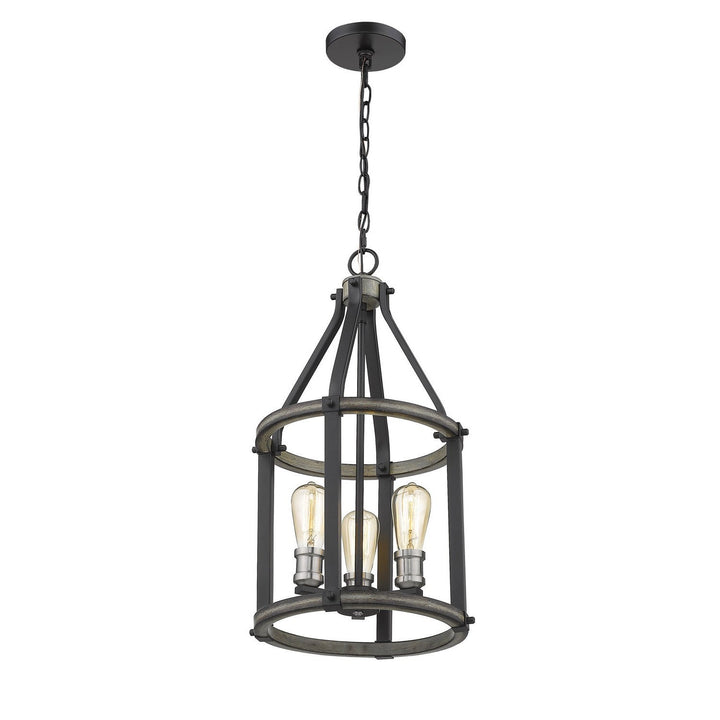 Z-Lite Kirkland 472-3P-ABB Chandelier Light - Ashen Barnboard