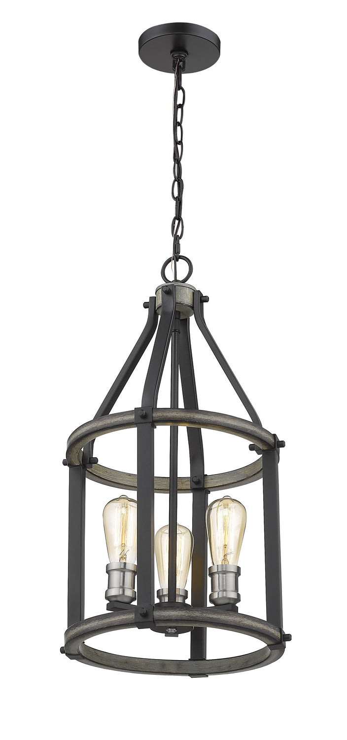 Z-Lite Kirkland 472-3P-ABB Chandelier Light - Ashen Barnboard
