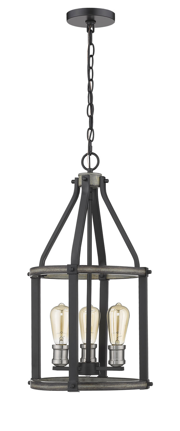 Z-Lite Kirkland 472-3P-ABB Chandelier Light - Ashen Barnboard