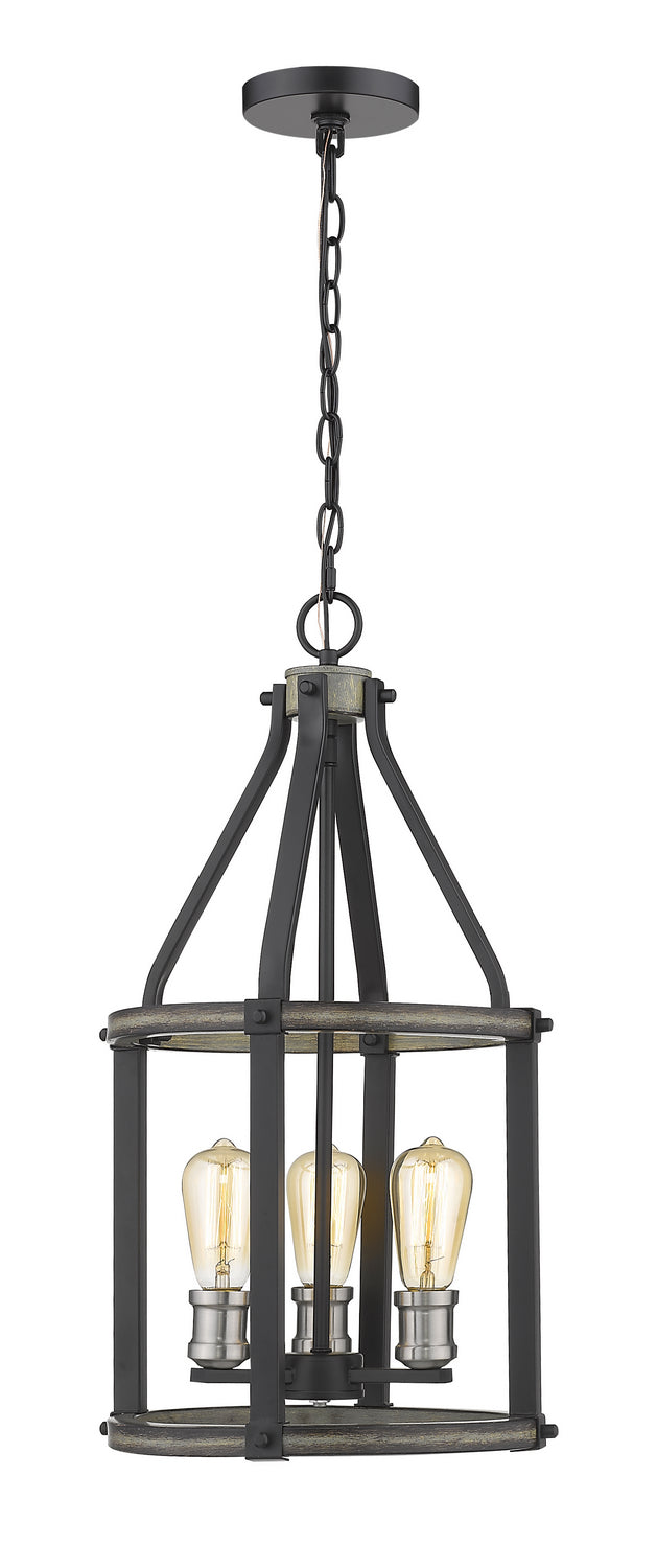 Z-Lite Kirkland 472-3P-ABB Chandelier Light - Ashen Barnboard