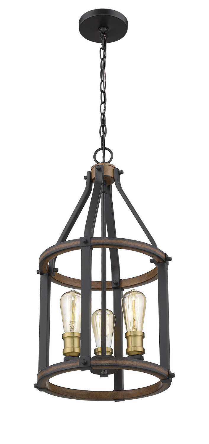 Z-Lite Kirkland 472-3P-RM Chandelier Light - Rustic Mahogany