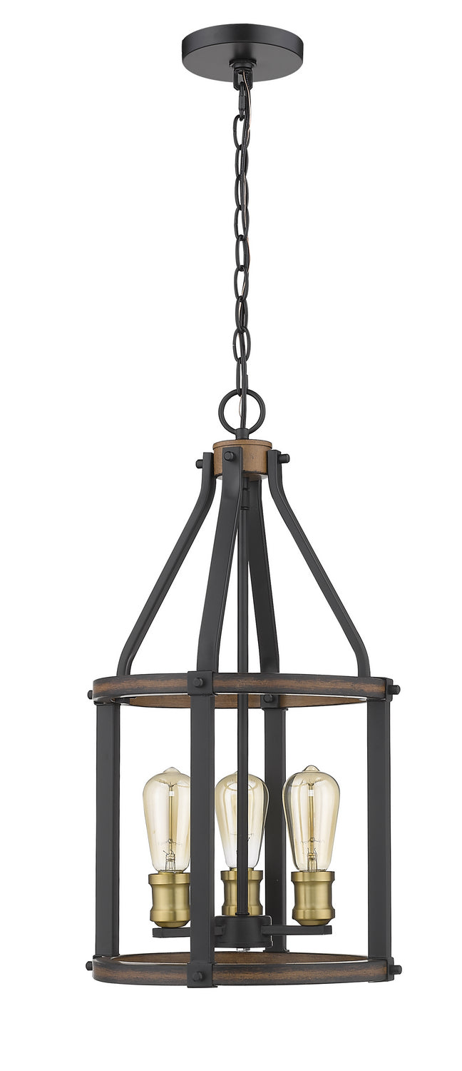 Z-Lite Kirkland 472-3P-RM Chandelier Light - Rustic Mahogany