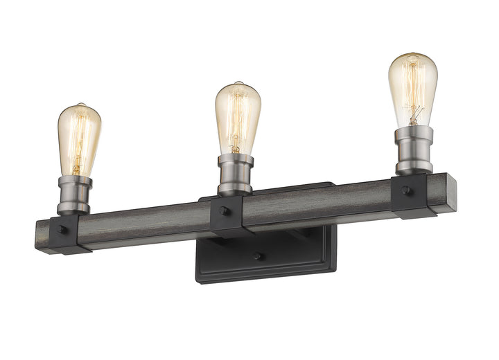 Z-Lite Kirkland 472-3V-ABB Bath Vanity Light 22 in. wide - Ashen Barnboard