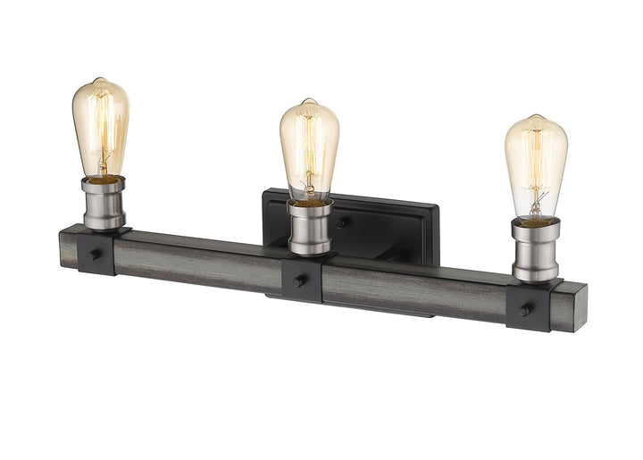 Z-Lite Kirkland 472-3V-ABB Bath Vanity Light 22 in. wide - Ashen Barnboard