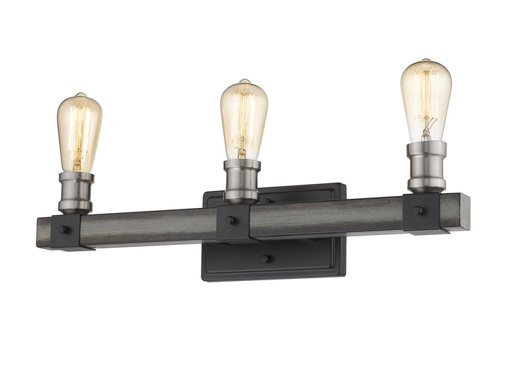 Z-Lite Kirkland 472-3V-ABB Bath Vanity Light 22 in. wide - Ashen Barnboard
