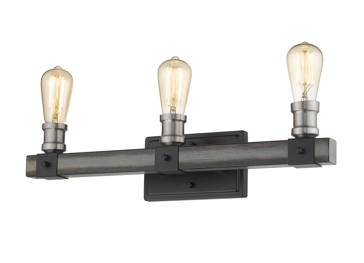 Z-Lite Kirkland 472-3V-ABB Bath Vanity Light 22 in. wide - Ashen Barnboard