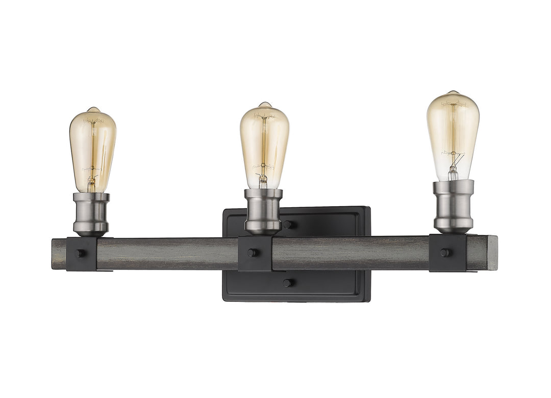 Z-Lite Kirkland 472-3V-ABB Bath Vanity Light 22 in. wide - Ashen Barnboard