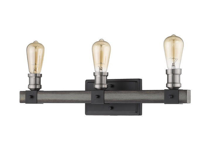 Z-Lite Kirkland 472-3V-ABB Bath Vanity Light 22 in. wide - Ashen Barnboard