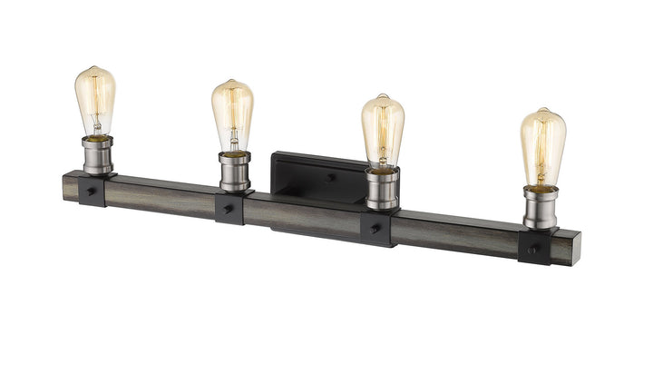 Z-Lite Kirkland 472-4V-ABB Bath Vanity Light 30 in. wide - Ashen Barnboard