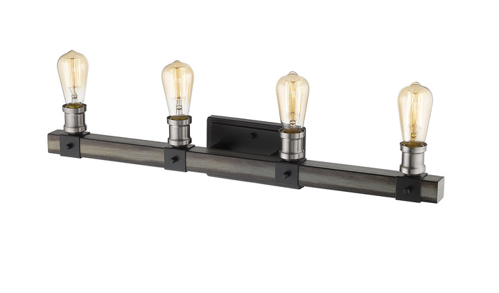 Z-Lite Kirkland 472-4V-ABB Bath Vanity Light 30 in. wide - Ashen Barnboard