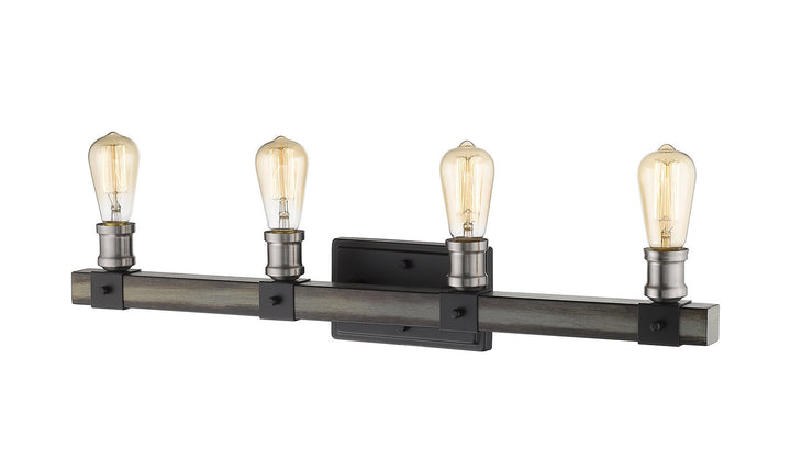 Z-Lite Kirkland 472-4V-ABB Bath Vanity Light 30 in. wide - Ashen Barnboard