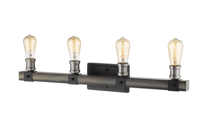 Z-Lite Kirkland 472-4V-ABB Bath Vanity Light 30 in. wide - Ashen Barnboard