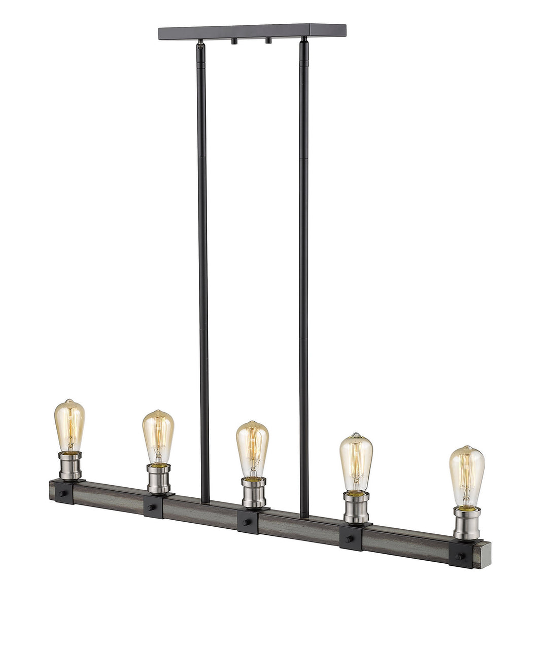 Z-Lite Kirkland 472-5L-ABB Pendant Light - Ashen Barnboard