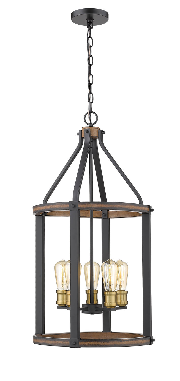 Z-Lite Kirkland 472-5P-RM Pendant Light - Rustic Mahogany
