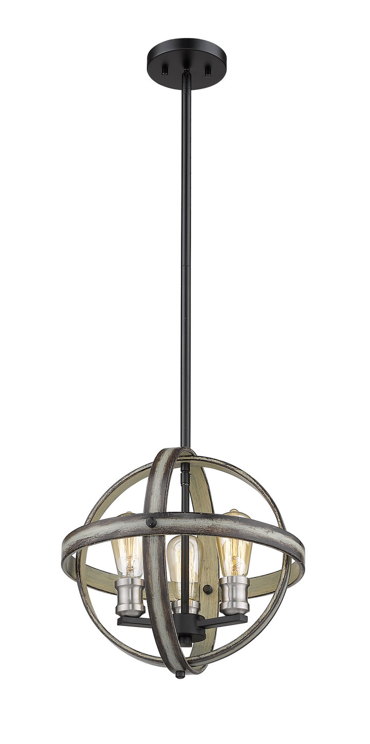 Z-Lite Kirkland 472B14-ABB Pendant Light - Ashen Barnboard