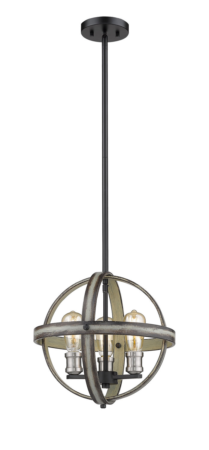 Z-Lite Kirkland 472B14-ABB Pendant Light - Ashen Barnboard