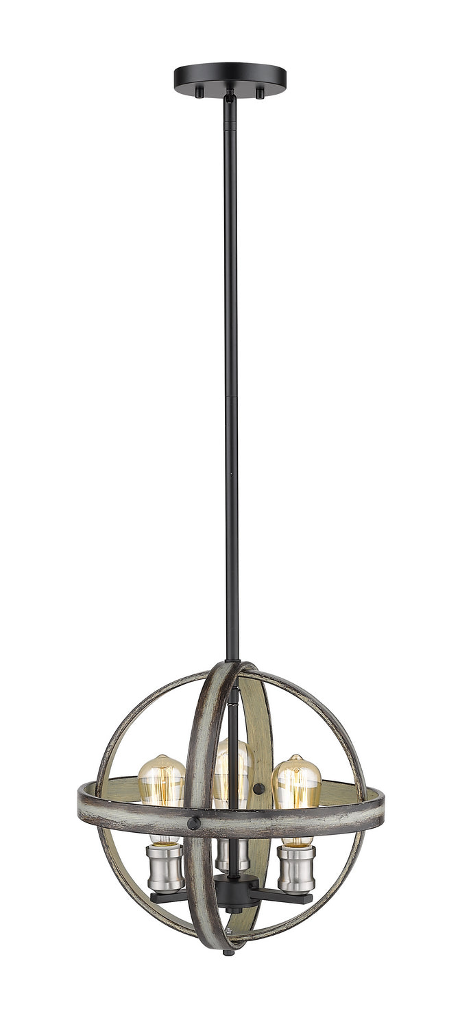 Z-Lite Kirkland 472B14-ABB Pendant Light - Ashen Barnboard
