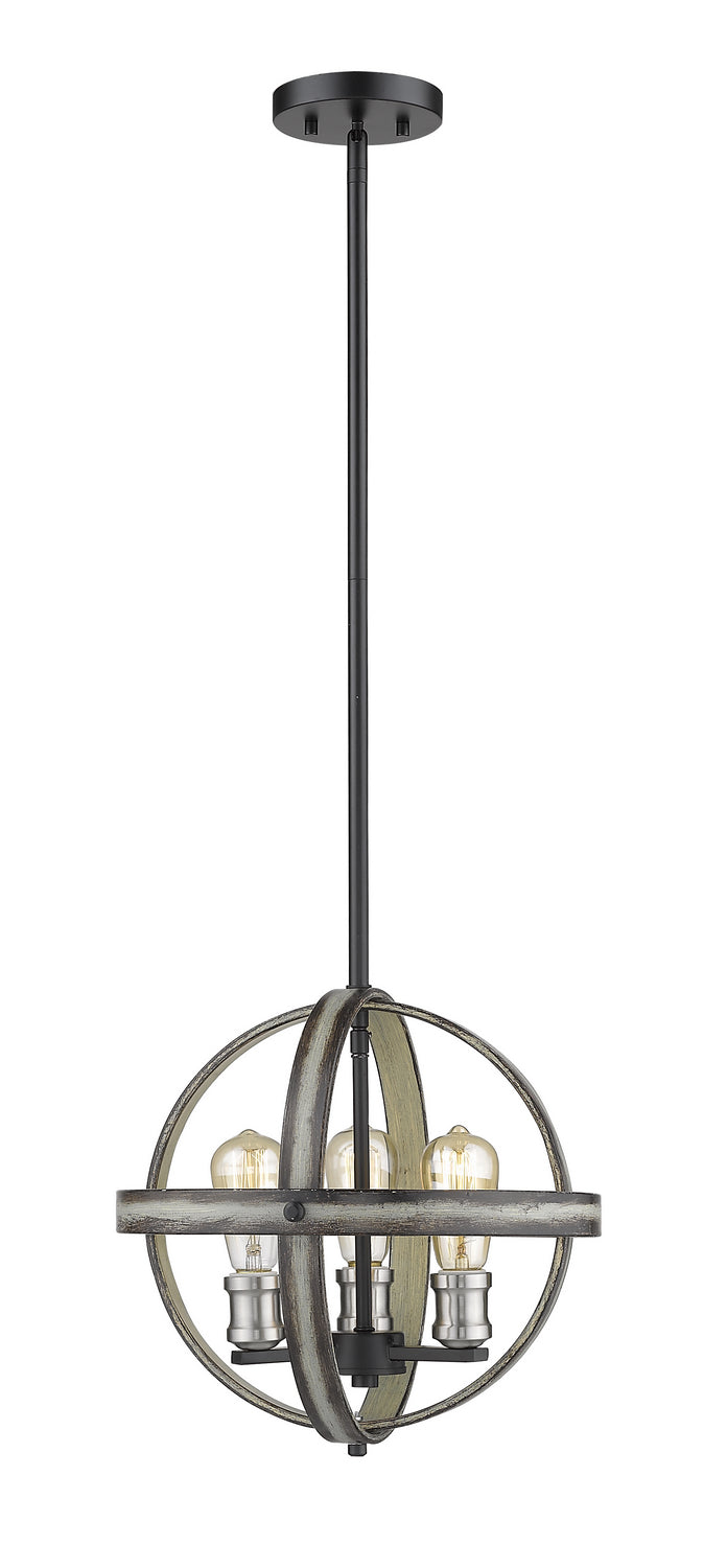 Z-Lite Kirkland 472B14-ABB Pendant Light - Ashen Barnboard