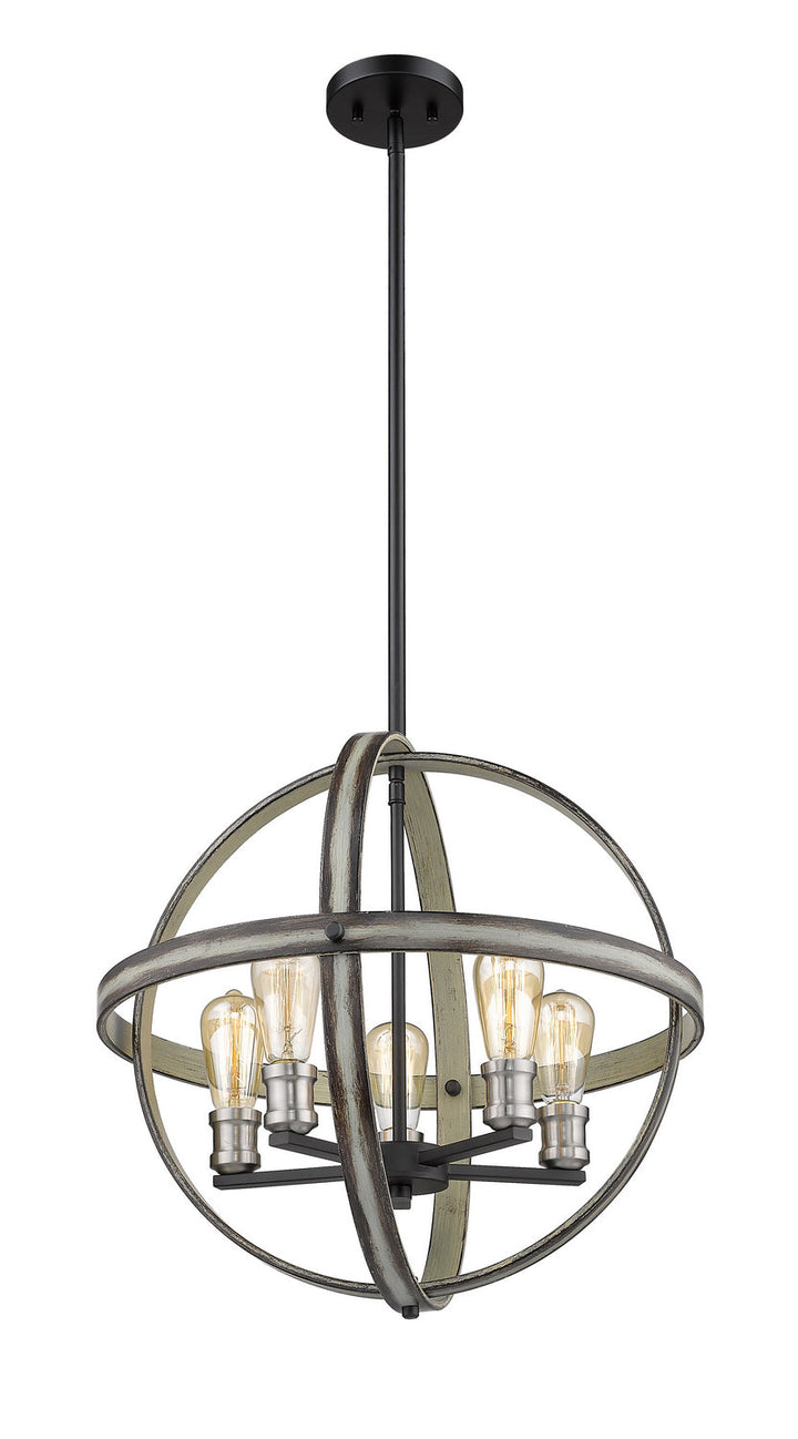 Z-Lite Kirkland 472B20-ABB Pendant Light - Ashen Barnboard