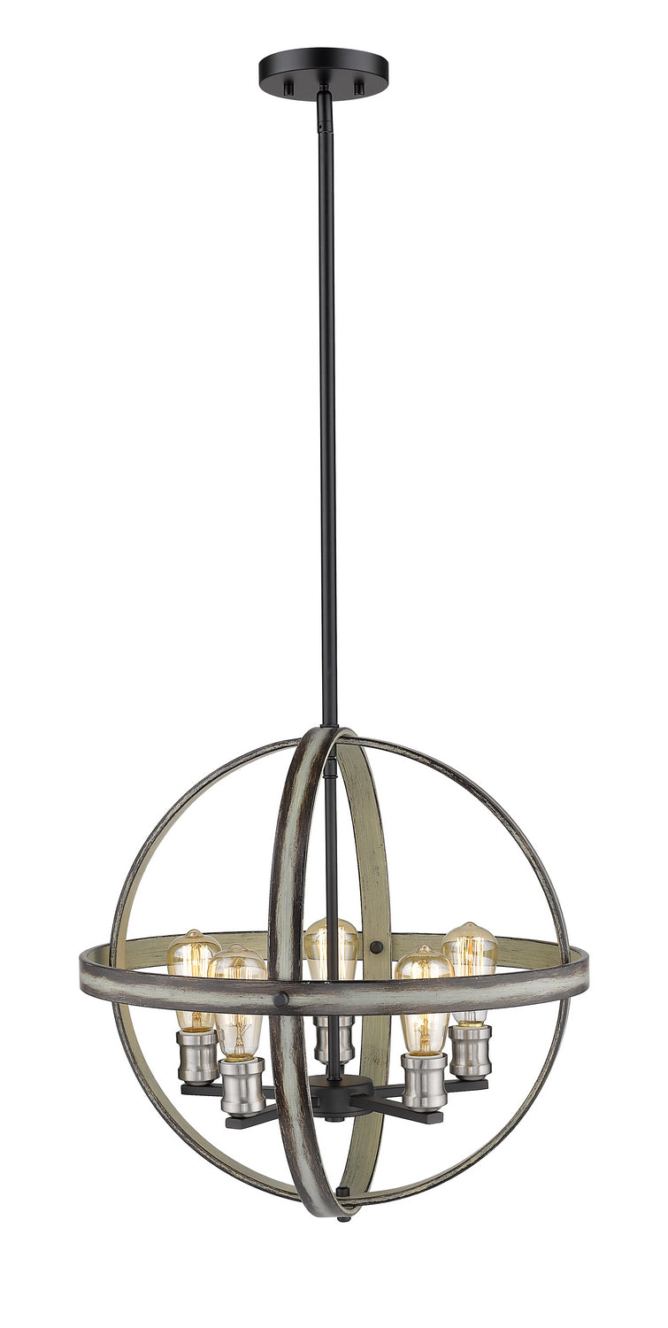 Z-Lite Kirkland 472B20-ABB Pendant Light - Ashen Barnboard